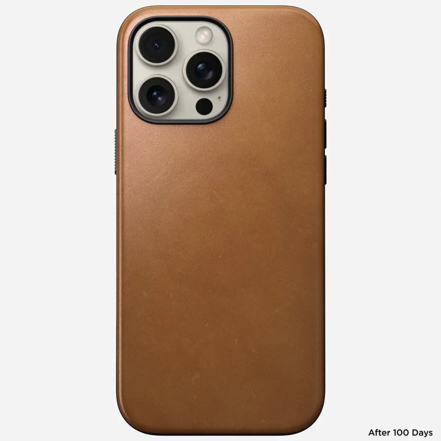 Чехол Nomad Modern Leather Case for iPhone 16 Pro Max - English Tan (NM01691785)