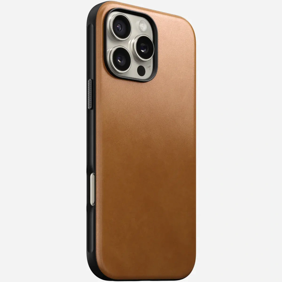 Чехол Nomad Modern Leather Case for iPhone 16 Pro Max - English Tan (NM01691785)