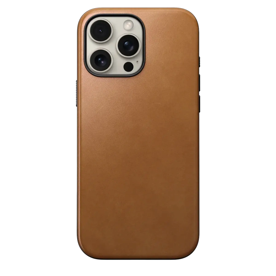 Чехол Nomad Modern Leather Case for iPhone 16 Pro Max - English Tan (NM01691785)