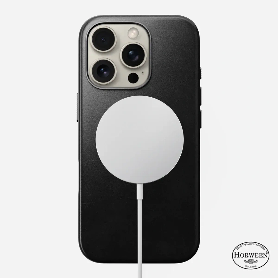 Чохол Nomad Traditional Horween Leather Case for iPhone 16 Pro - Black (NM01395485)