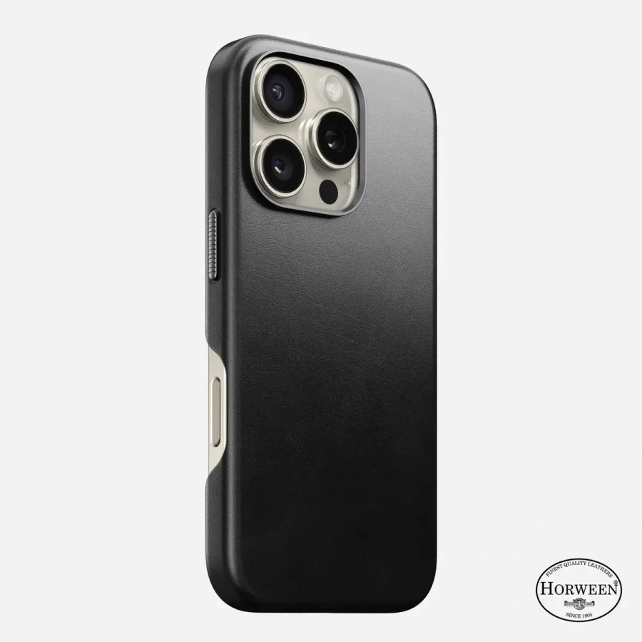 Чохол Nomad Traditional Horween Leather Case for iPhone 16 Pro - Black (NM01395485)