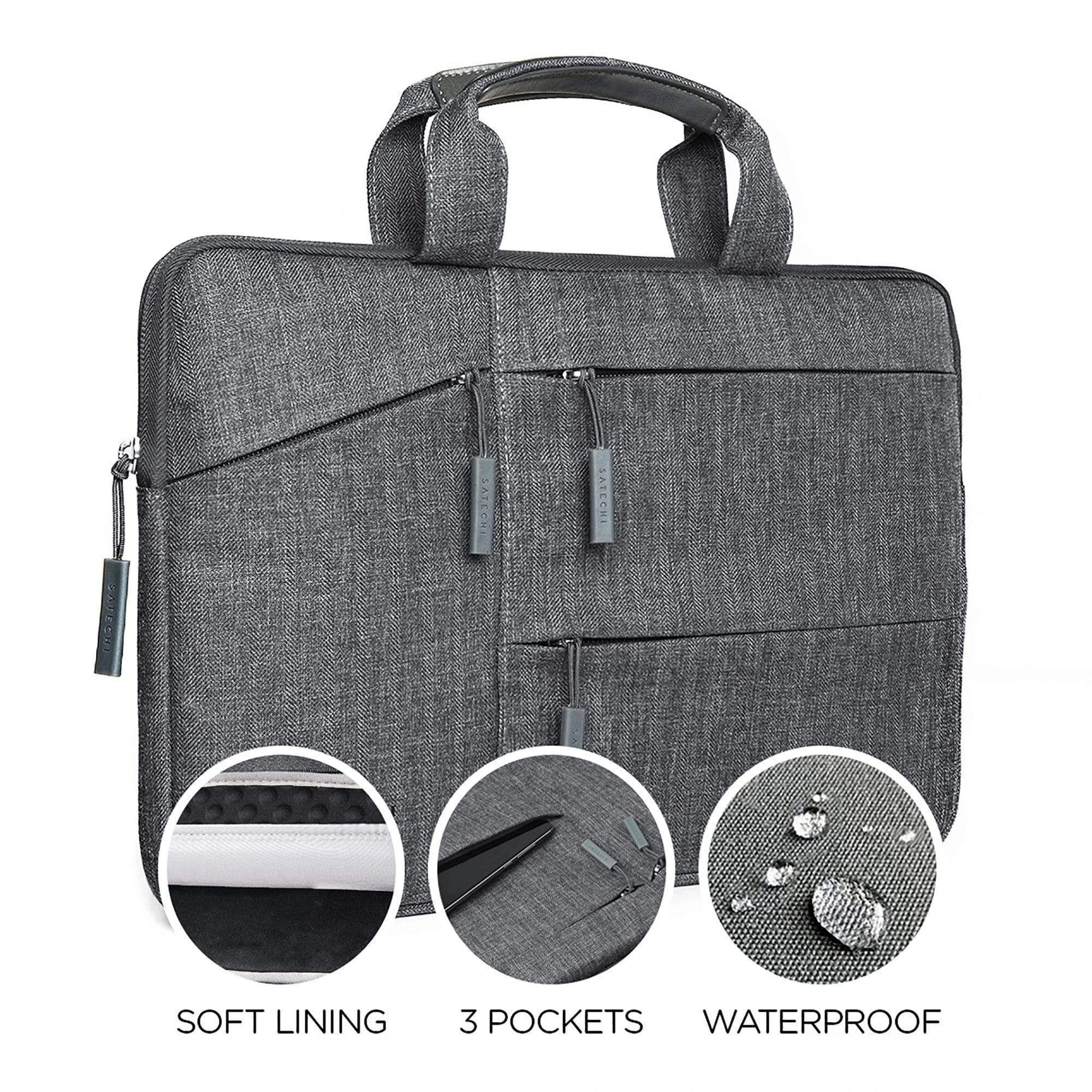 Чехол Satechi Water-Resistant Laptop Carrying Case with Pockets 13" - Gray (ST-LTB13)