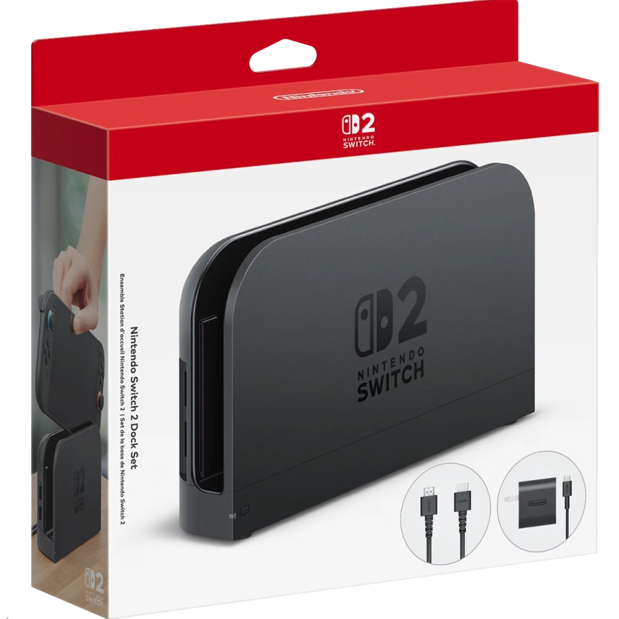 Док-станция для подключения консоли к телевизору Nintendo Switch 2 Dock (00045496886080)