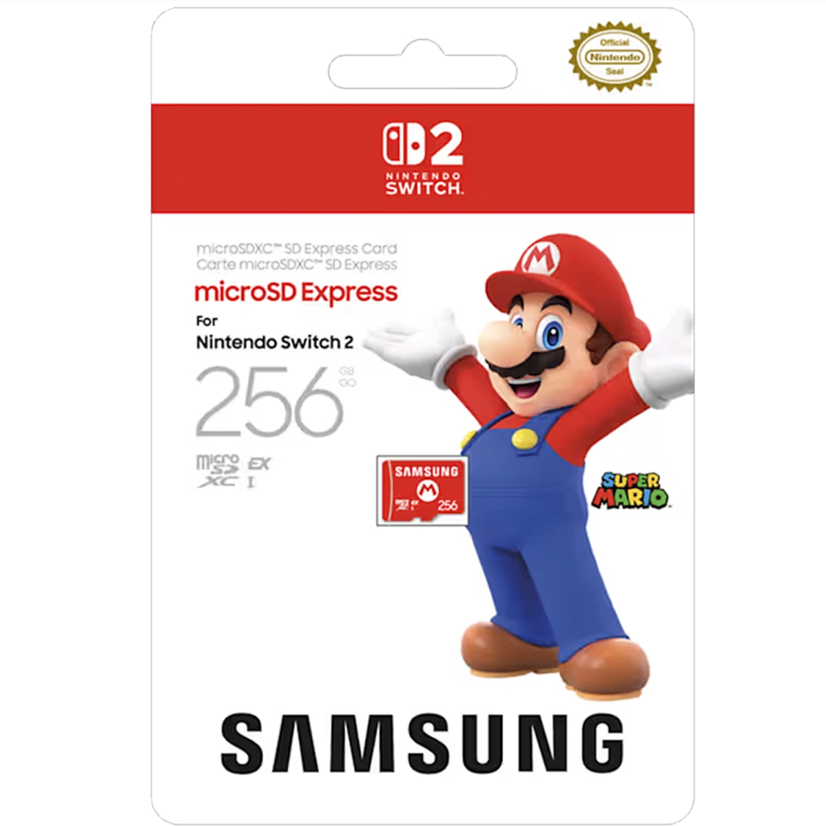 Карта пам'яті Samsung microSD Express card 256GB for Nintendo Switch 2 (N2P601, 00198957108983)