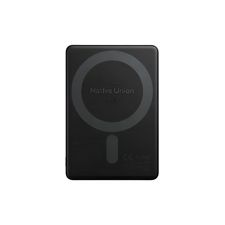 Магнітний павербанк Native Union Active Magnetic Power Bank 5 000mAh - Black (ACTPB-5KMS-BLK)