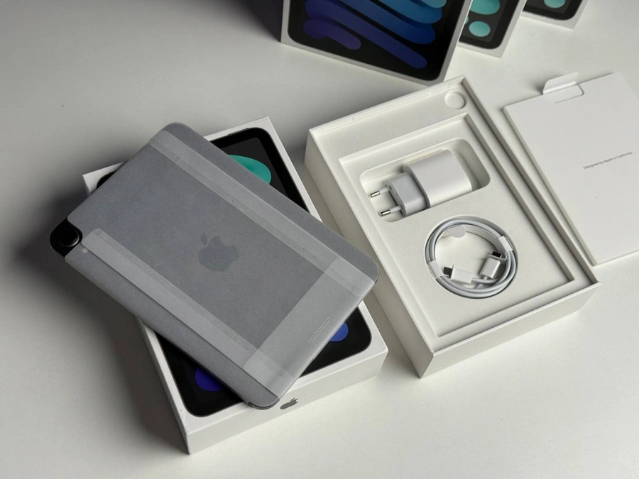 MDM Apple iPad mini 6 Wi-Fi 64GB Space Gray (MK7M3) - Состояние: идеальное (новое) | Аккумулятор: 100% | Комплектация: полный | Гарантия: 1 мес.