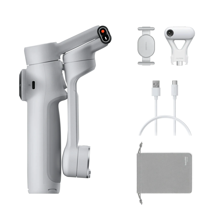 Монопод-стабілізатор для смартфона Insta360 Flow 2 [AI Tracker Bundle] - Stone Gray (CINSABQA_FLOW2LITE12)