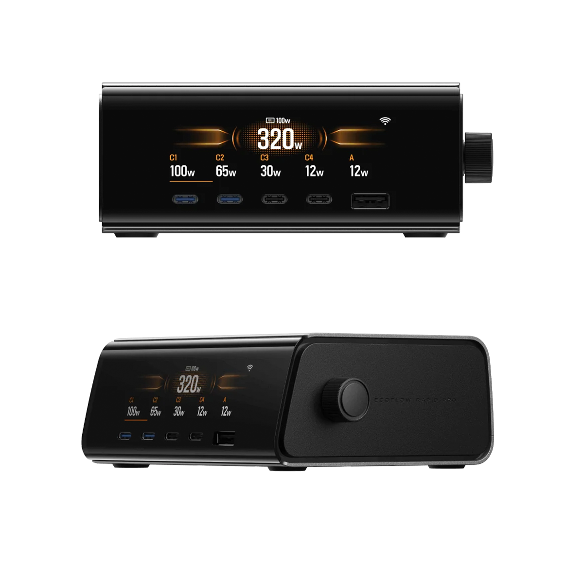 Настільний зарядний пристрій EcoFlow Rapid Pro [320W, 5 Ports, GaN] (EF-STATION320W-EU)