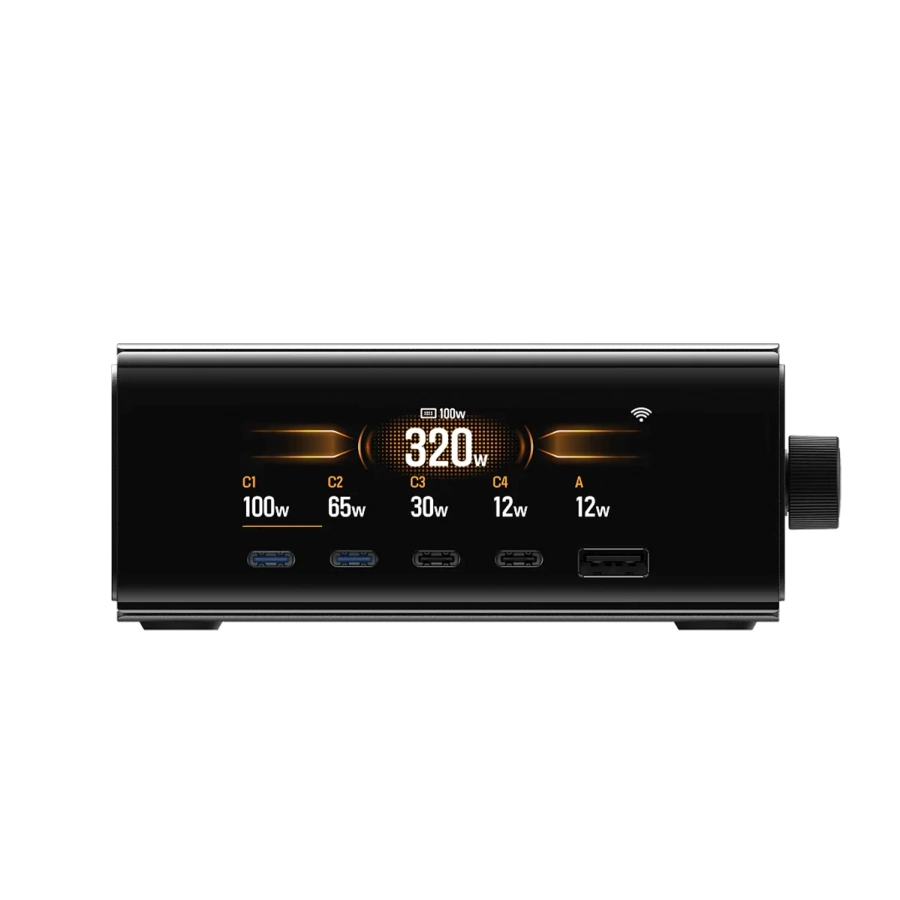 Настільний зарядний пристрій EcoFlow Rapid Pro [320W, 5 Ports, GaN] (EF-STATION320W-EU)