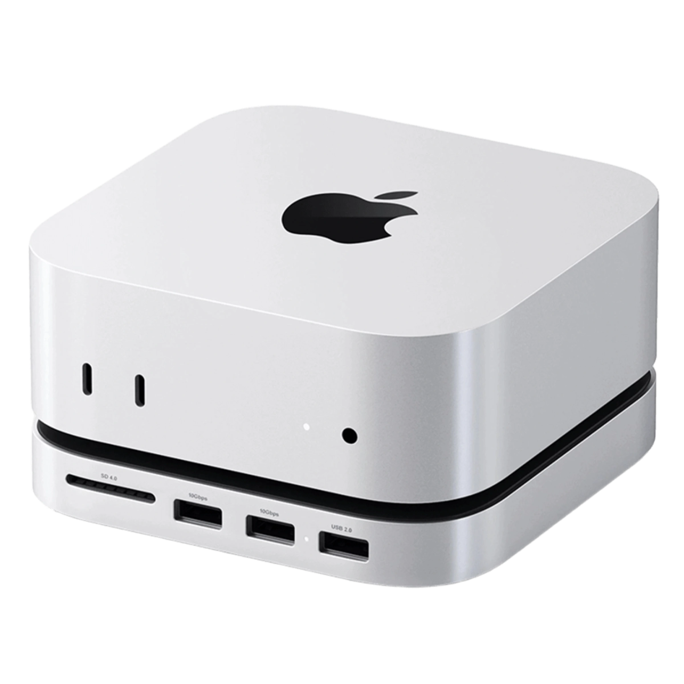 Підставка-док-станція Satechi Mac Mini M4 Stand & Hub with SSD Enclosure - Silver (ST-GNMMES)