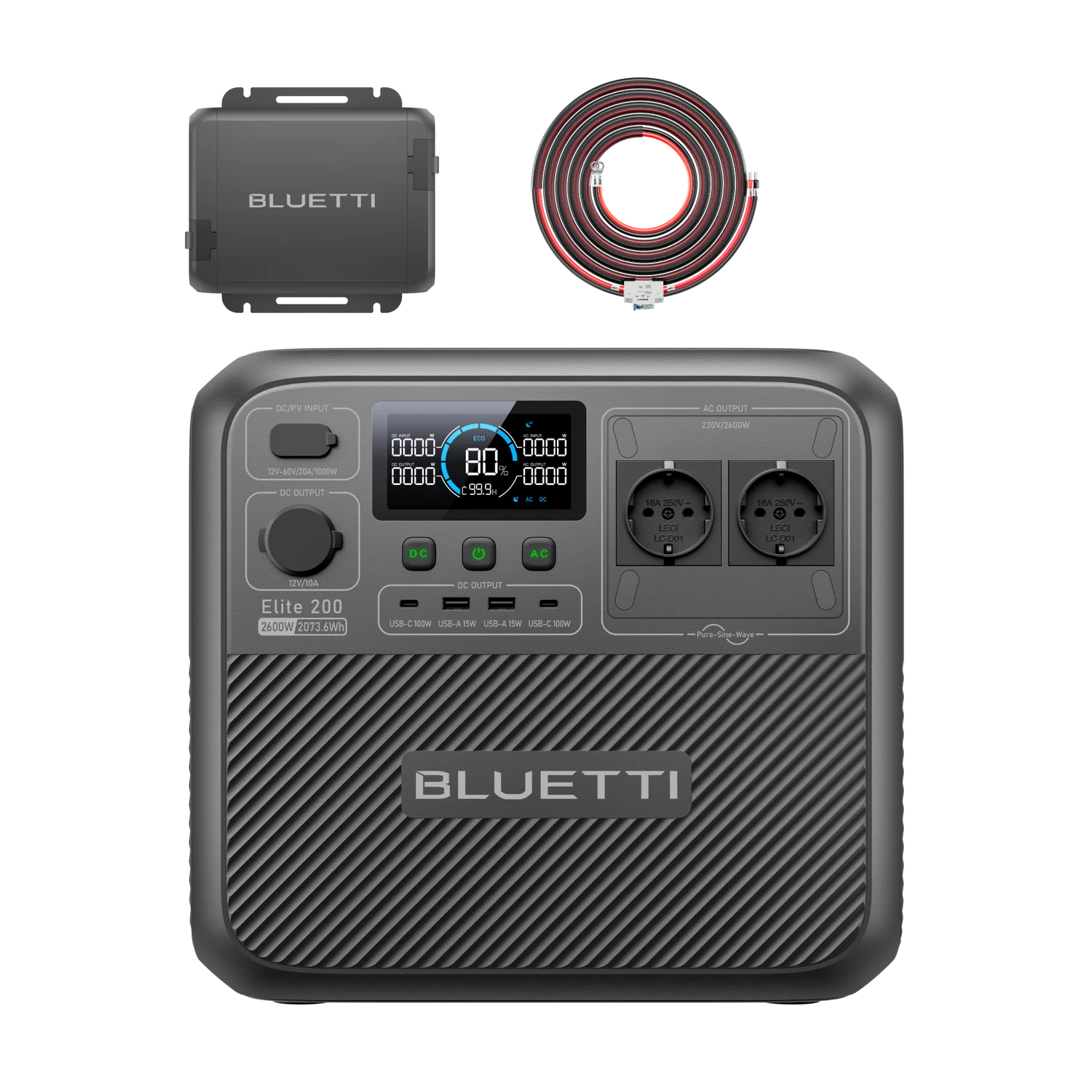 Портативна зарядна станція BLUETTI Elite 200 V2 | 2600W 2073,6Wh (ELITE200V2)