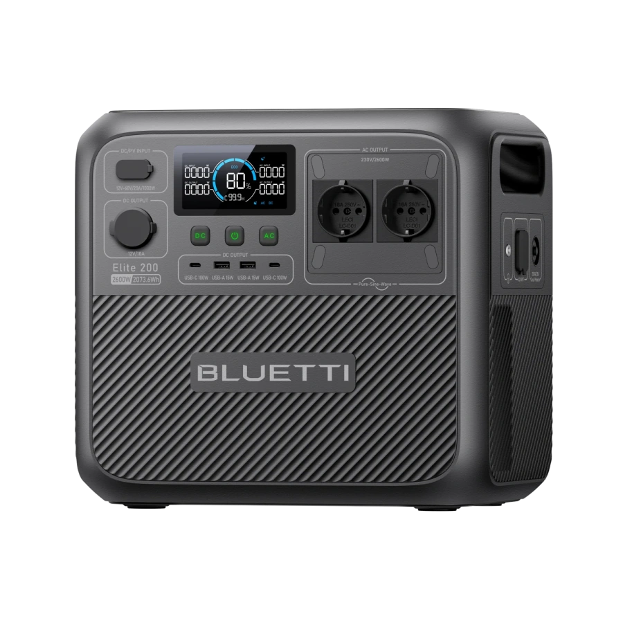 Портативна зарядна станція BLUETTI Elite 200 V2 | 2600W 2073,6Wh (P-EL200V2-EU-GY-BL-010)