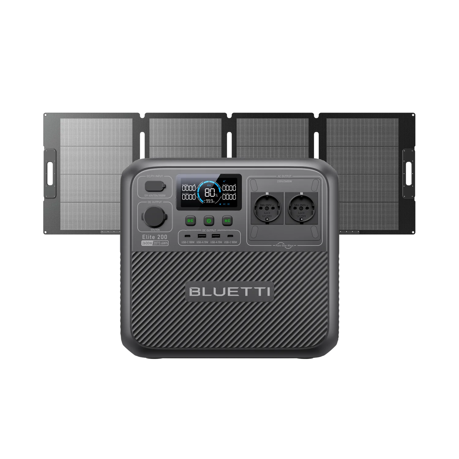Портативна зарядна станція BLUETTI Elite 200 V2 | 2600W 2073,6Wh (ELITE200V2)