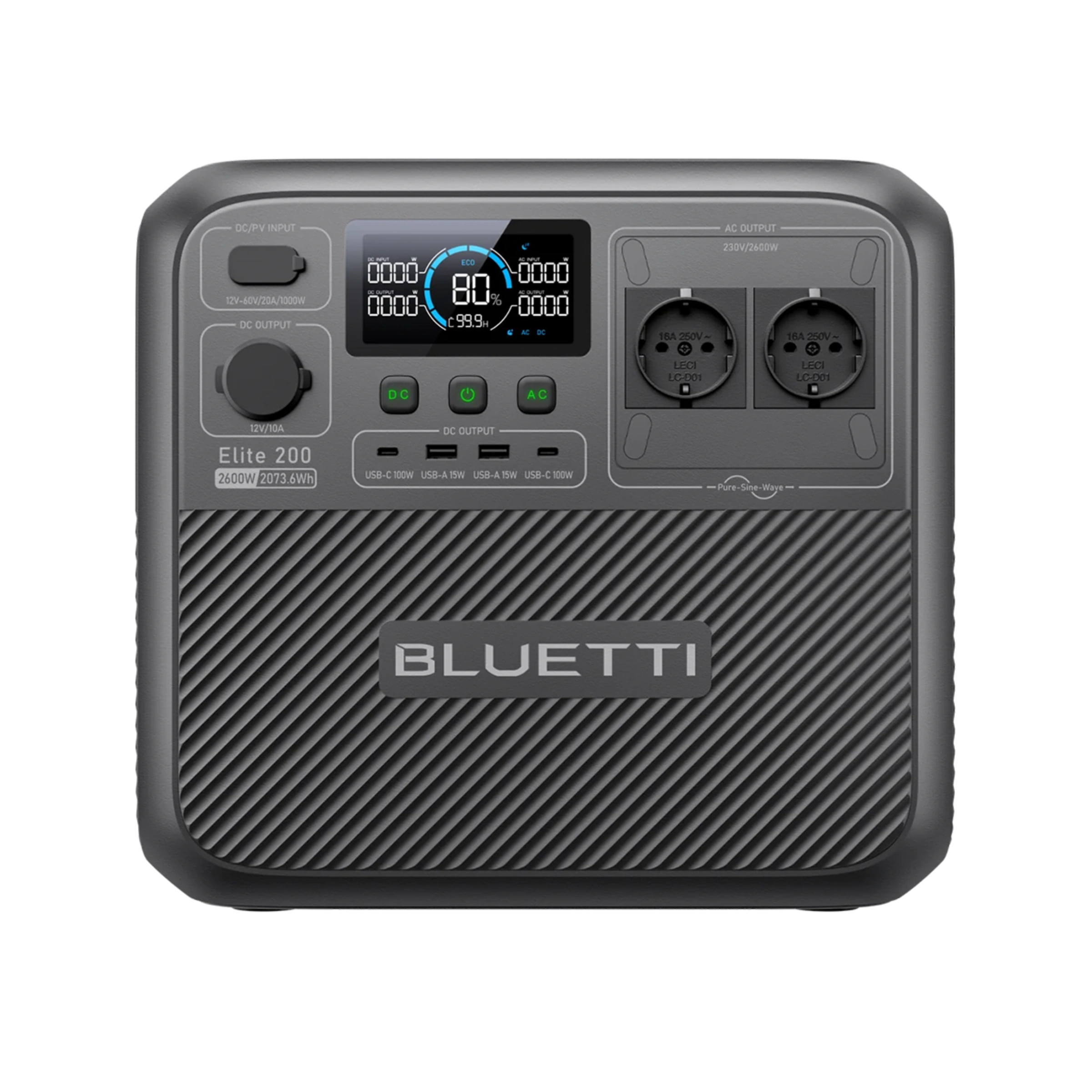 Портативная зарядная станция BLUETTI Elite 200 V2 | 2600W 2073,6Wh (ELITE200V2)
