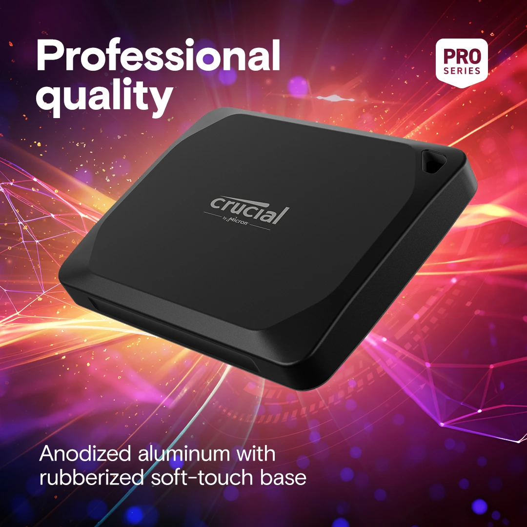 Накопичувач SSD зовнішній Crucial X9 4TB портативний до 1050MB/s USB-C 3.2 (CT4000X9SSD902)