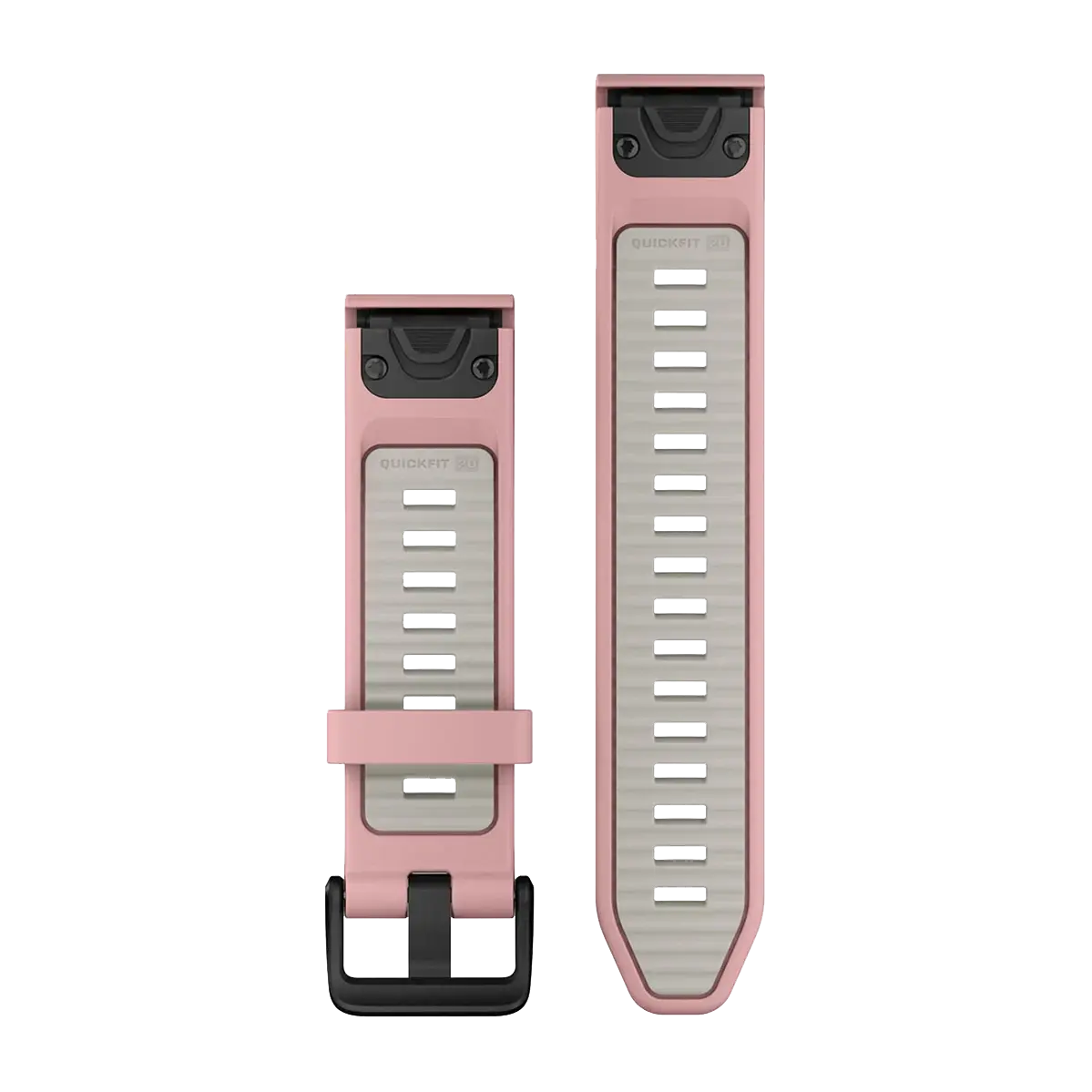 Ремінець Garmin QuickFit 20 Watch Bands Silicone - Dust Rose/Fog Gray (010-13391-05)