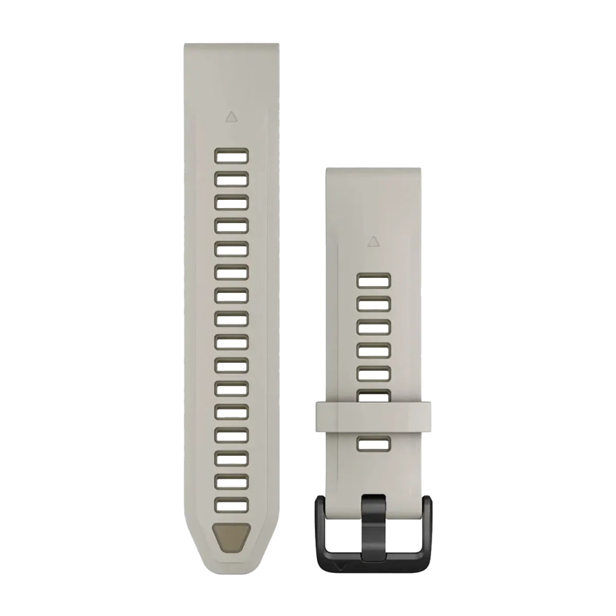 Ремінець Garmin QuickFit 20 Watch Bands Silicone - Fog Gray/Dark Sandstone (010-13391-06)