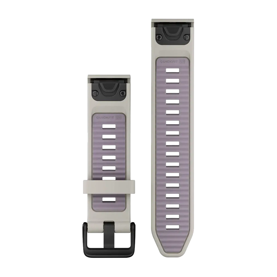 Ремінець Garmin QuickFit 20 Watch Bands Silicone - Fog Gray/Lavender (010-13391-03)
