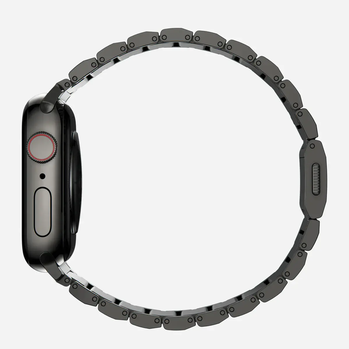 Ремінець Nomad Steel Band для Apple Watch 44/45/46/49mm - Graphite Hardware (NM1A41BXS0)