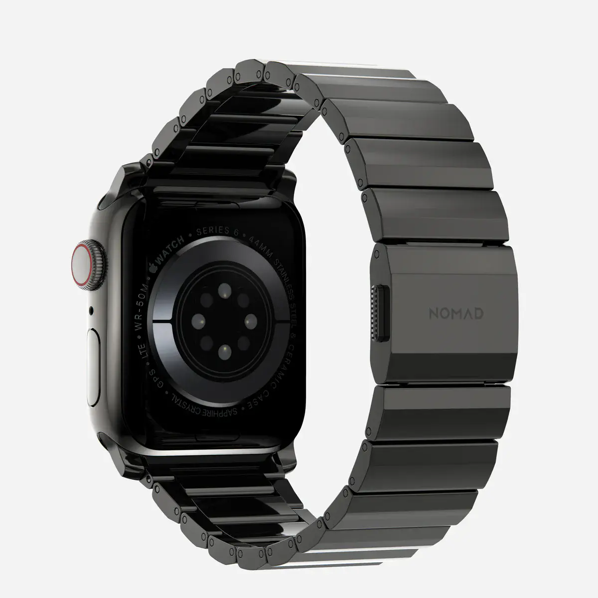 Ремінець Nomad Steel Band для Apple Watch 44/45/46/49mm - Graphite Hardware (NM1A41BXS0)