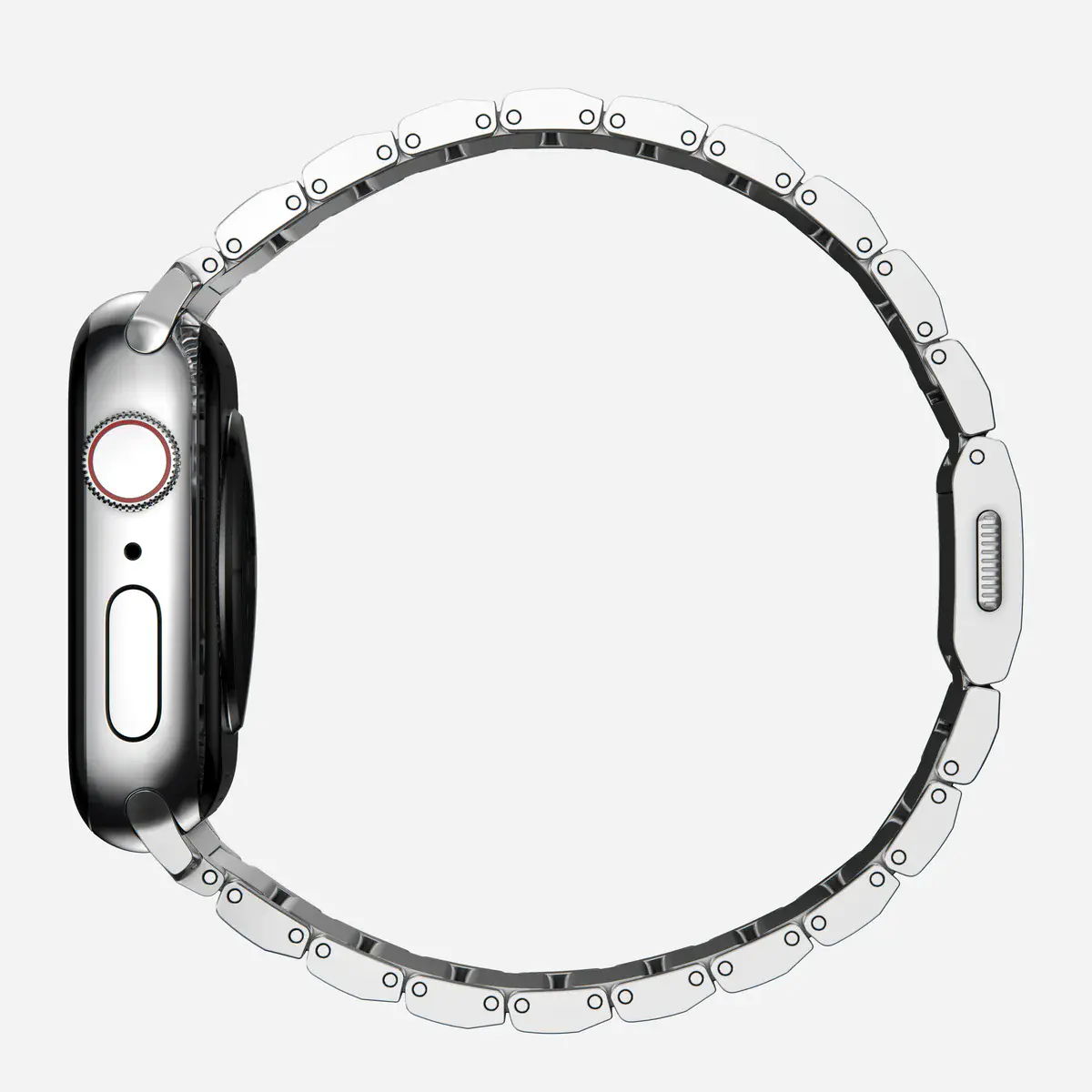 Ремешок Nomad Steel Band для Apple Watch 44/45/46/49mm - Silver Hardware (NM1A4HSXS0)