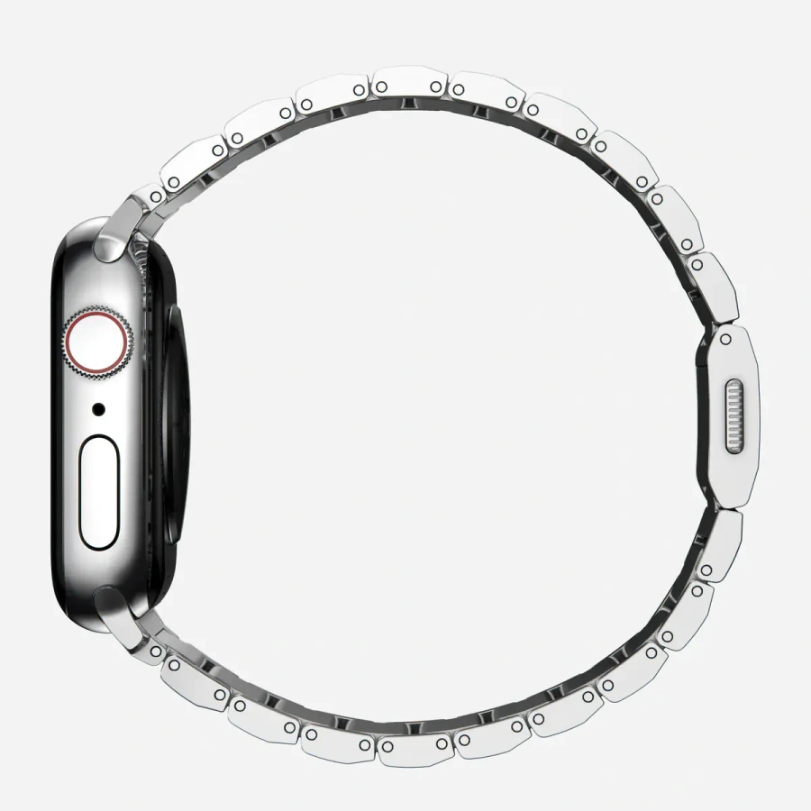 Ремінець Nomad Steel Band для Apple Watch 44/45/46/49mm - Silver Hardware (NM1A4HSXS0)