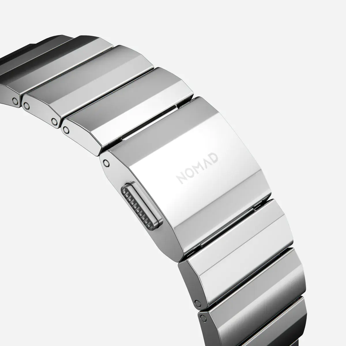 Ремешок Nomad Steel Band для Apple Watch 44/45/46/49mm - Silver Hardware (NM1A4HSXS0)