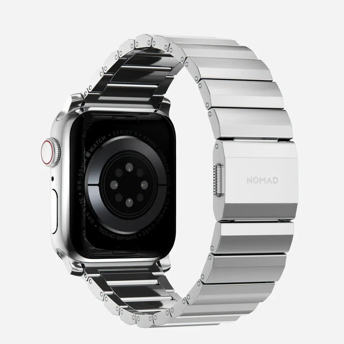 Ремешок Nomad Steel Band для Apple Watch 44/45/46/49mm - Silver Hardware (NM1A4HSXS0)