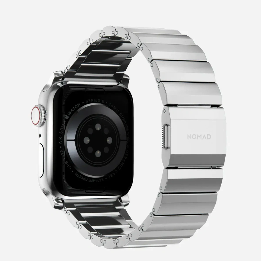 Ремінець Nomad Steel Band для Apple Watch 44/45/46/49mm - Silver Hardware (NM1A4HSXS0)