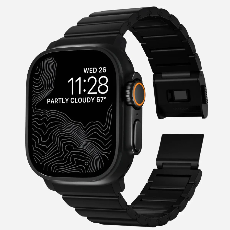 Ремінець Nomad Titanium Band для Apple Watch 44/45/46/49mm - Black Hardware (NM014834858, NM1A41BXT0)