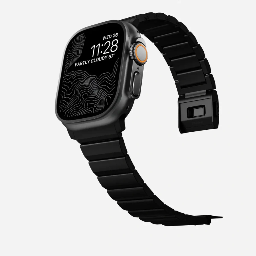 Ремінець Nomad Titanium Band для Apple Watch 44/45/46/49mm - Black Hardware (NM014834858, NM1A41BXT0)