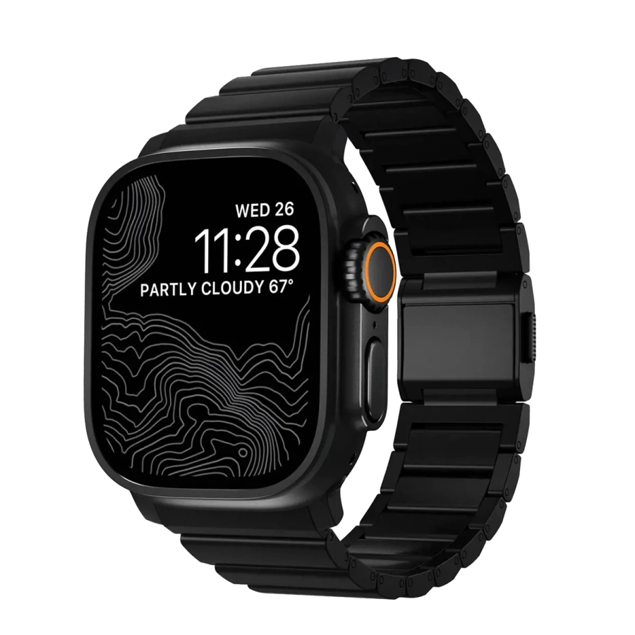 Ремінець Nomad Titanium Band для Apple Watch 44/45/46/49mm - Black Hardware (NM014834858, NM1A41BXT0)