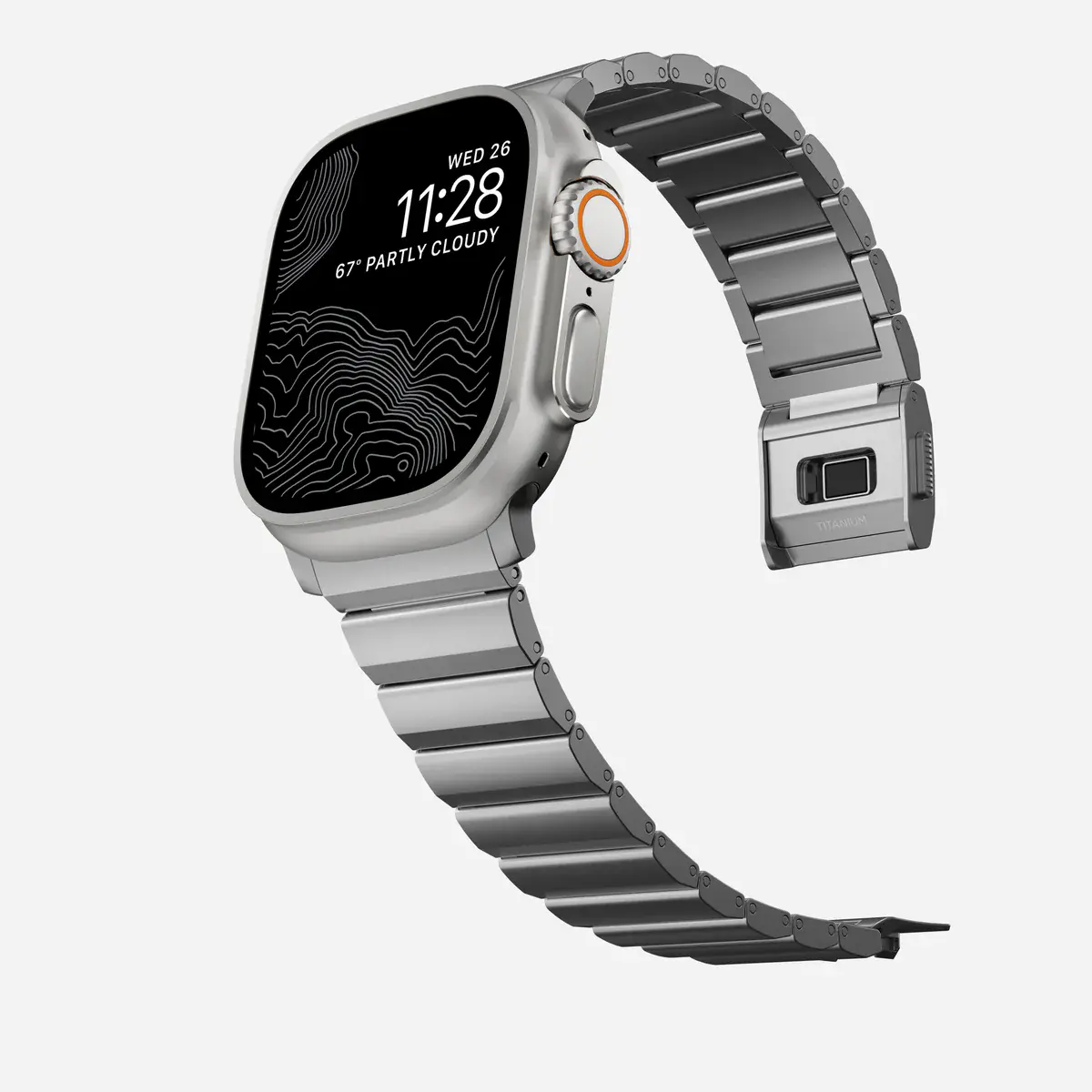 Ремешок Nomad Titanium Band для Apple Watch 44/45/46/49mm - Natural Hardware (NM014858858)