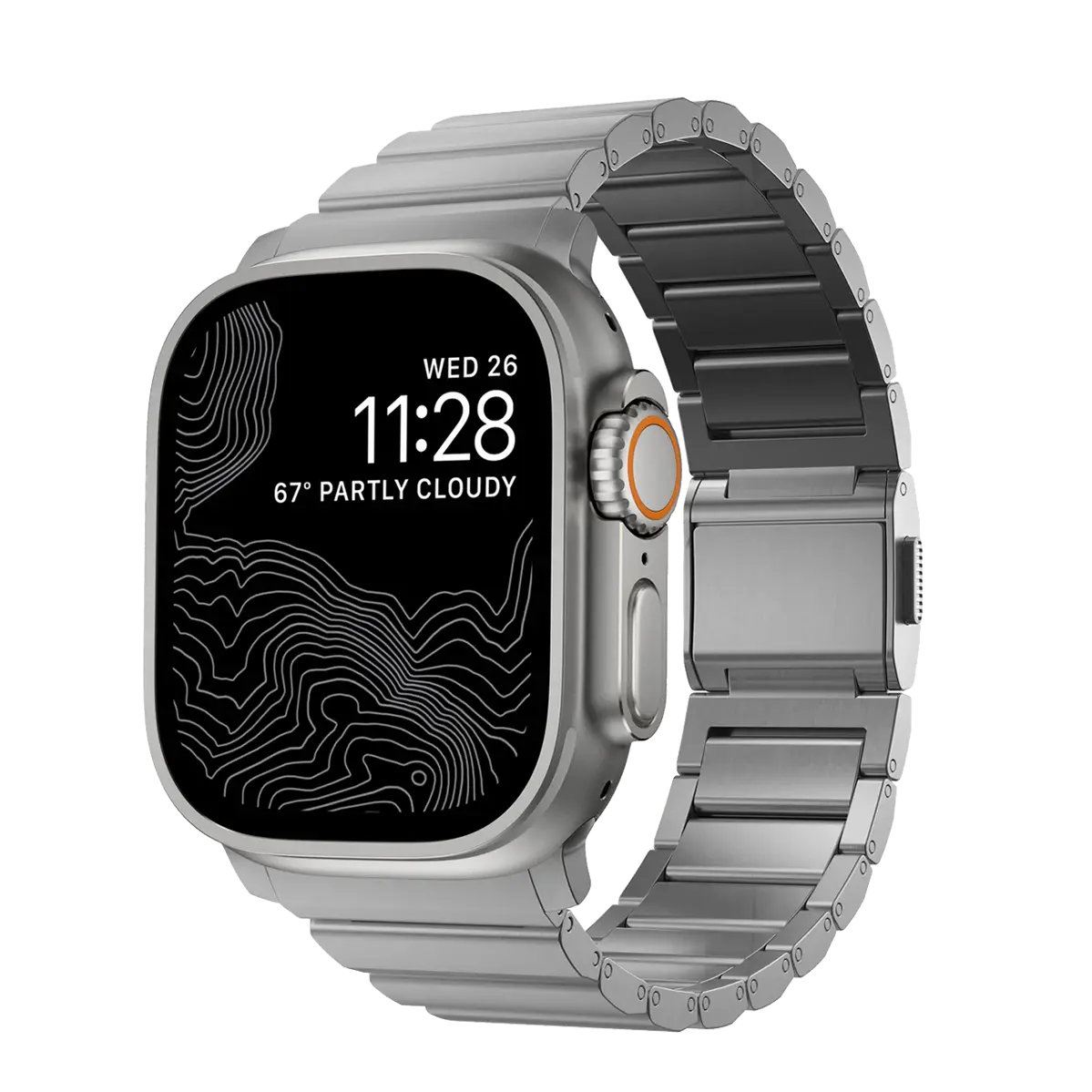 Ремешок Nomad Titanium Band для Apple Watch 44/45/46/49mm - Natural Hardware (NM014858858)