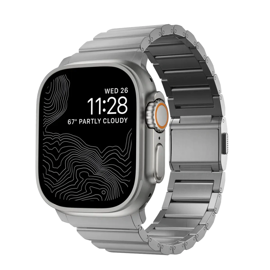 Ремінець Nomad Titanium Band для Apple Watch 44/45/46/49mm - Natural Hardware (NM014858858)