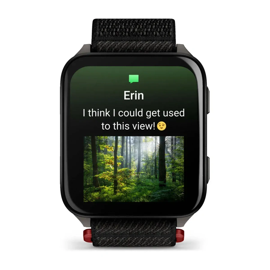 Смарт-годинник Garmin Venu X1 Black with Slate Titanium Caseback and Black ComfortFit Nylon Band (010-02980-02)