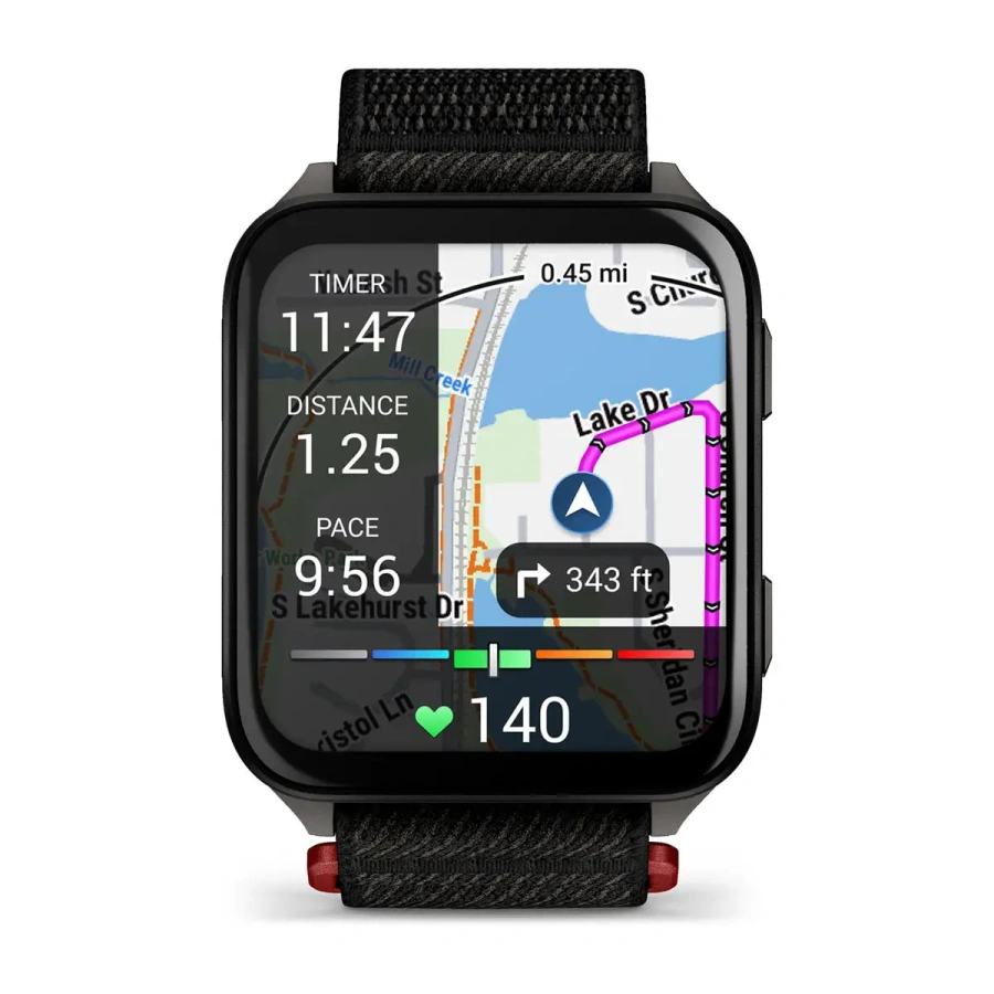 Смарт-годинник Garmin Venu X1 Black with Slate Titanium Caseback and Black ComfortFit Nylon Band (010-02980-02)