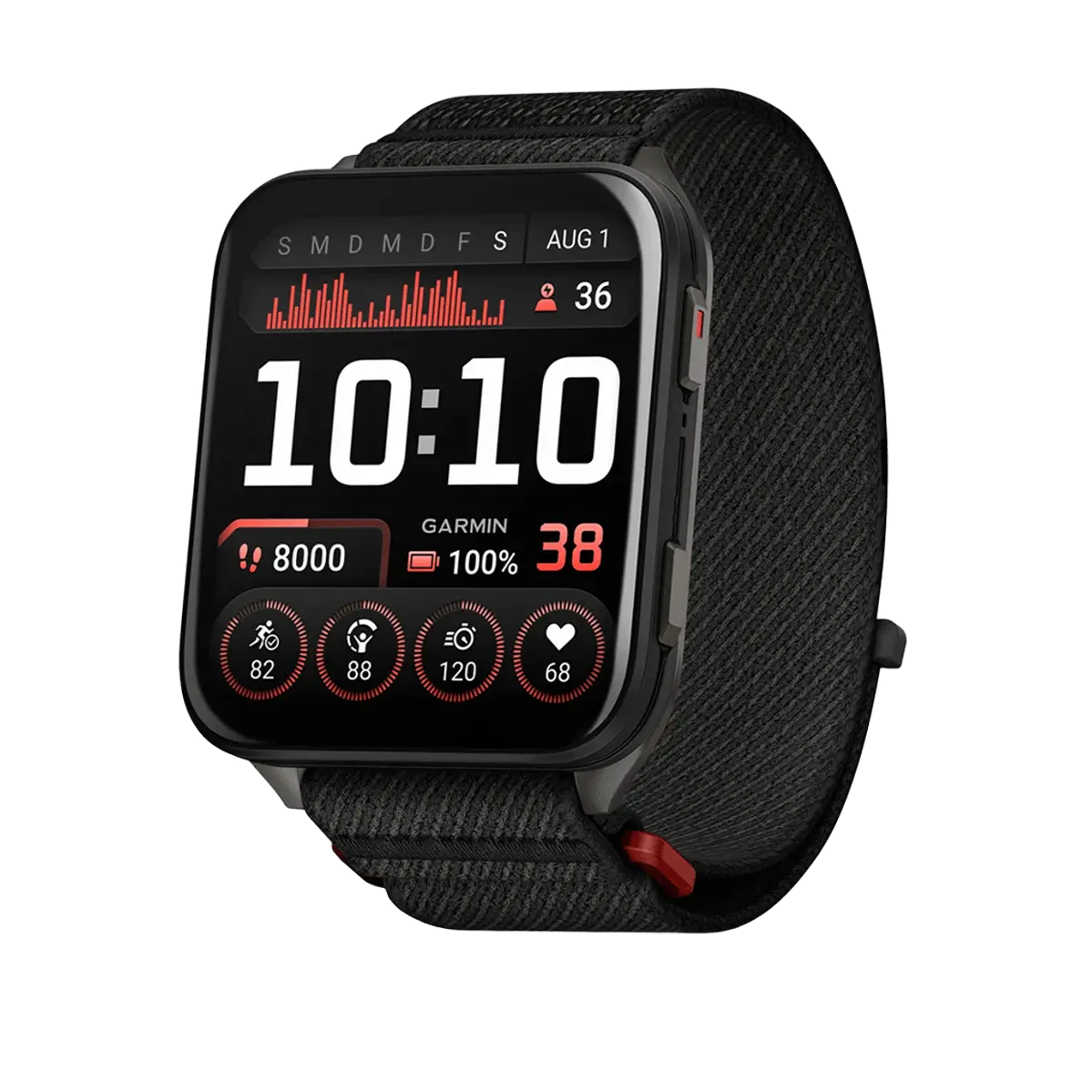 Смарт-часы Garmin Venu X1 Black with Slate Titanium Caseback and Black ComfortFit Nylon Band (010-02980-02)