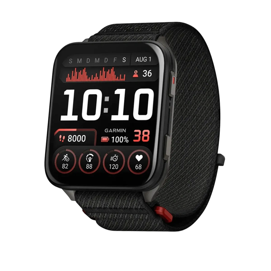 Смарт-годинник Garmin Venu X1 Black with Slate Titanium Caseback and Black ComfortFit Nylon Band (010-02980-02)