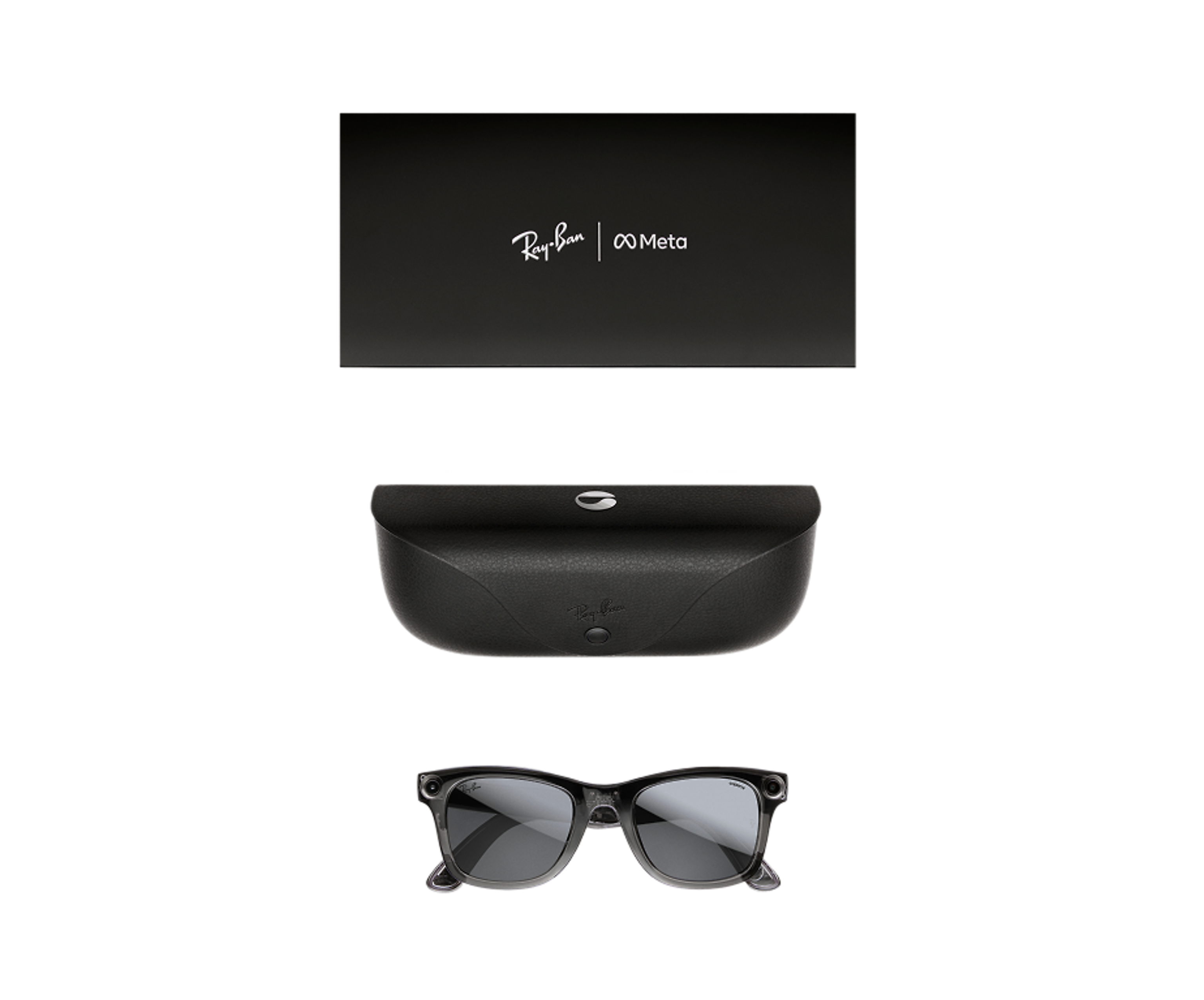 Смарт-окуляри Ray-Ban | Meta Coperni Limited Edition Wayfarer Standard - Transparent Black / Grey Mirror (RW4006S 66506G 50-22)