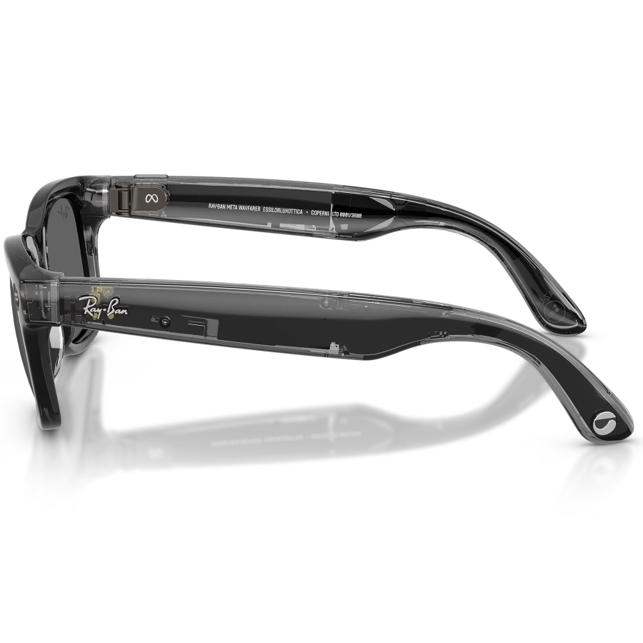 Смарт-очки Ray-Ban | Meta Coperni Limited Edition Wayfarer Standard - Transparent Black / Grey Mirror (RW4006S 66506G 50-22)