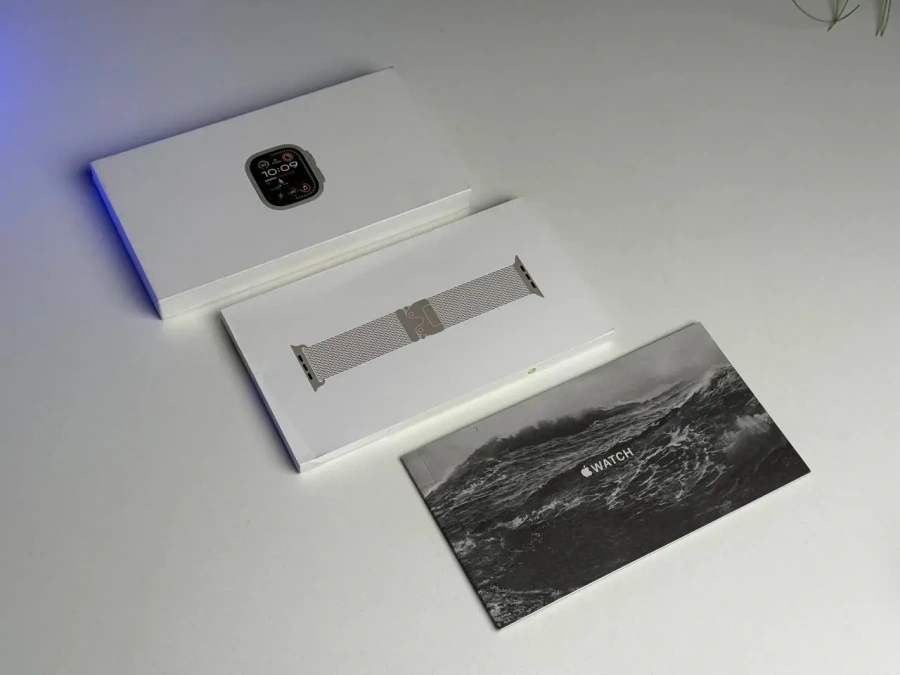 УЦЕНКА Apple Watch Ultra 2 2024 GPS + Cellular 49mm Natural Titanium Case with Natural Titanium Milanese Loop - Medium (MX5R3) - Состояние: идеальное | Аккумулятор: 100% Комплектация: полный | Гарантия: 12 мес.