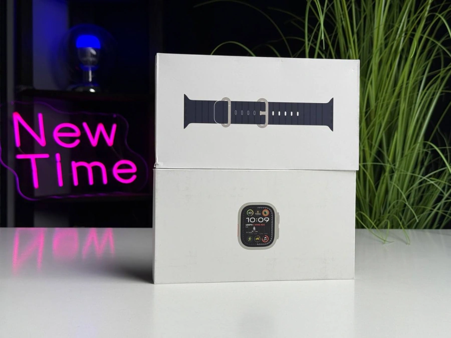 УЦЕНКА Apple Watch Ultra 2 2024 GPS + Cellular 49mm Natural Titanium Case with Navy Ocean Band (MX4D3) - Состояние: идеальное | Аккумулятор: 100% | Комплектация: полный | Гарантия: 12 мес.