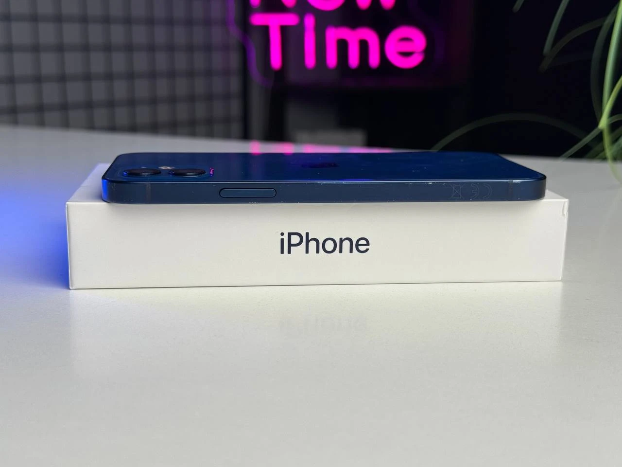 Б/У Apple iPhone 12 128GB Blue (MGHF3, MGJE3) - Состояние: хорошее | Аккумулятор: 100% | Комплектация: полный | Гарантия: 1 мес.