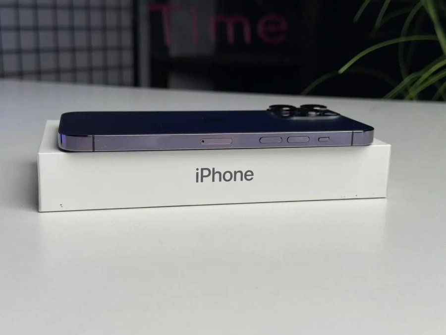 Б/У Apple iPhone 14 Pro Max 128GB Deep Purple (MQ9T3) - Состояние: хороший | Аккумулятор: 87% | Комплектация: полный | Гарантія: 1 мес.