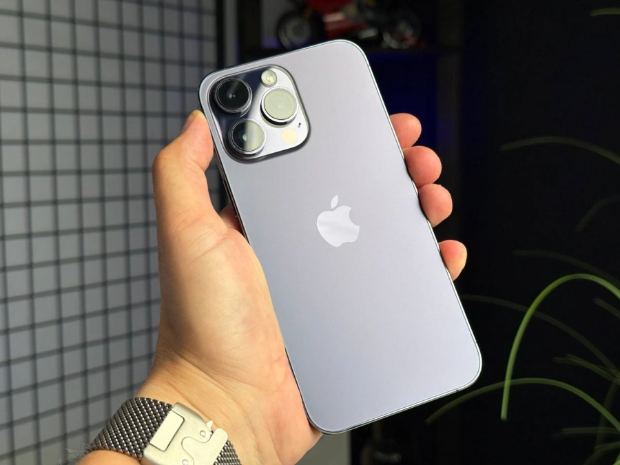 Б/У Apple iPhone 14 Pro Max 128GB Deep Purple (MQ9T3) - Состояние: хороший | Аккумулятор: 87% | Комплектация: полный | Гарантія: 1 мес.