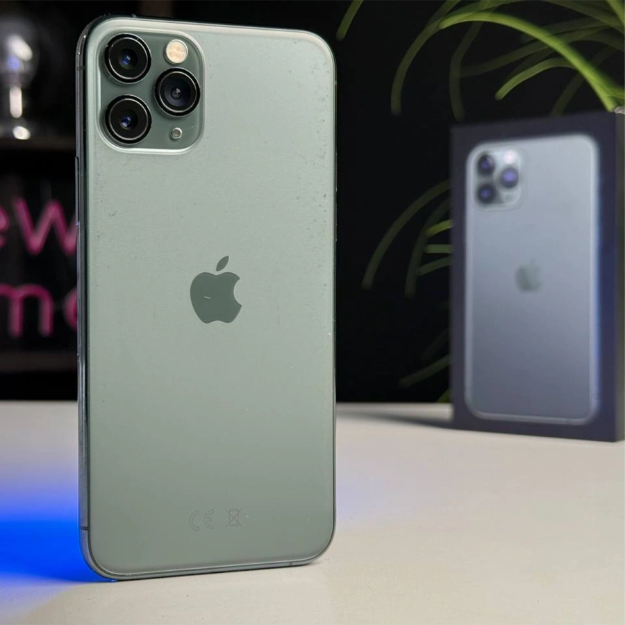 ВЖИВАНИЙ iPhone 11 Pro 256GB Midnight Green (MWCQ2) | Стан: гарний (подряпини на екрані) | Акумулятор: 100% | Гарантія: 1 місяць | Комплект: повний