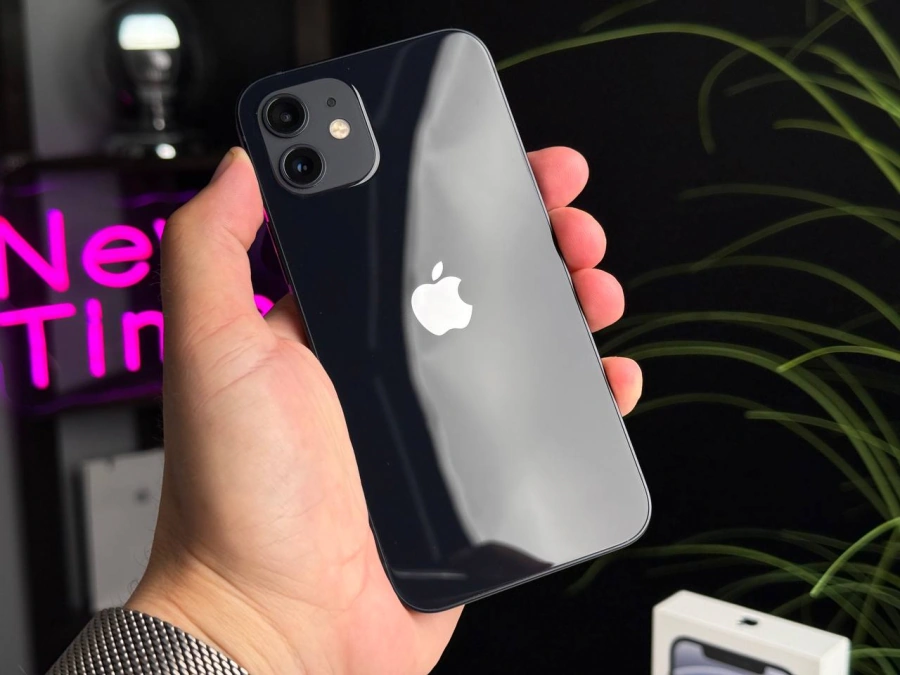 Б/У Apple iPhone 12 64GB Black (MGH63, MGJ53) - Состояние: хороший | Аккумулятор: 87% | Комплектация: полный | Гарантія: 1 мес.