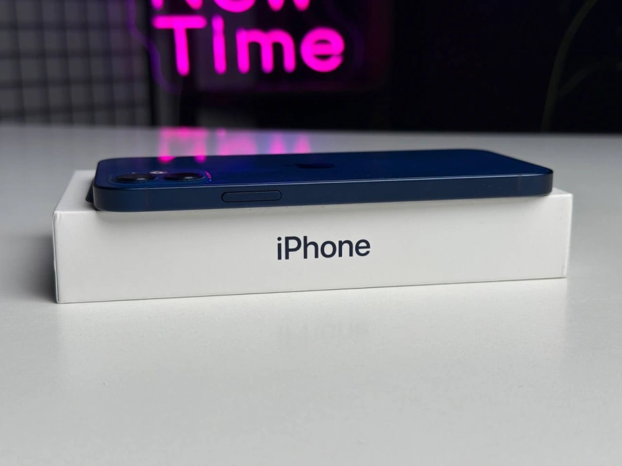 Б/У Apple iPhone 12 64GB Blue (MGH93, MGJ83) - Состояние: хороший | Аккумулятор: 87% | Комплектация: полный | Гарантія: 1 мес.
