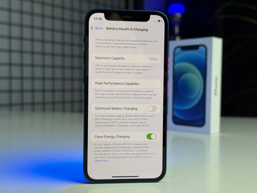 Б/У Apple iPhone 12 Mini 128GB Blue (MG8P3, MGE63) - Состояние: хороший | Аккумулятор: 100% | Комплектация: полный | Гарантія: 1 мес.